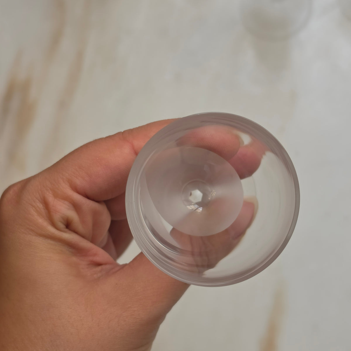 6x elegante, kleine satinierte Likörgläser - Schnapsgläser