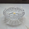 Vintage Bleikristall Aschenbecher mit geschliffenem Dekor