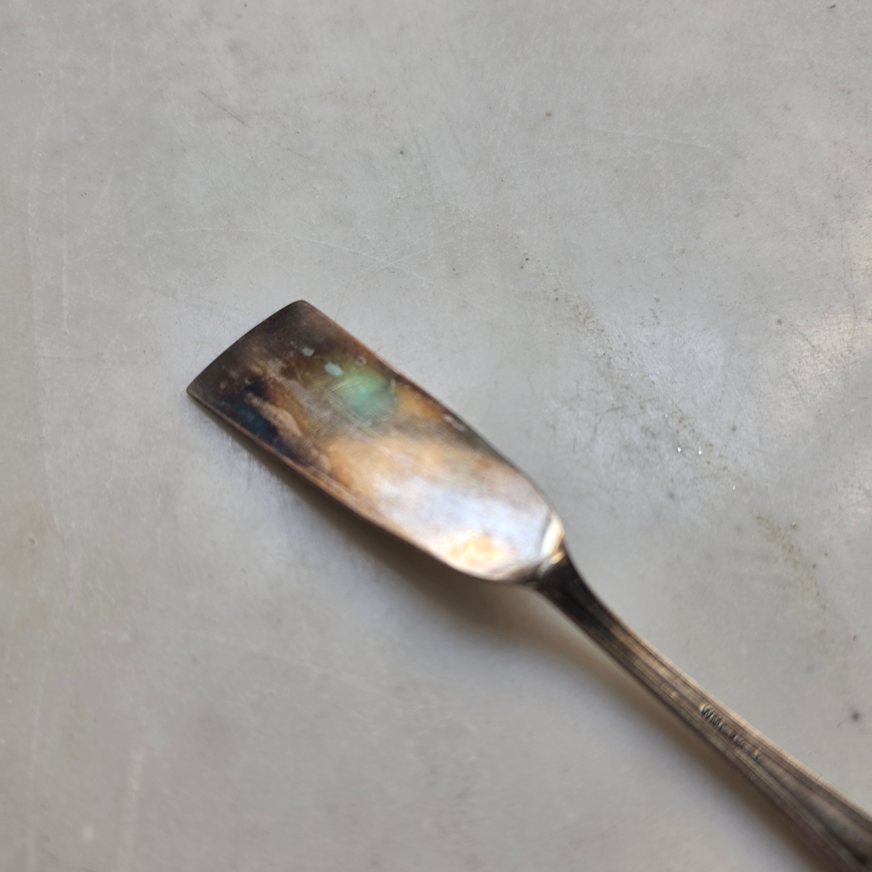 Antikes WMF Buttermesser - Butterspachtel 90er Versilberung – Jugendstil
