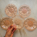 5x Rosalin Glasschalen - im Art-Déco-Stil - Schälchen mit Obstmotiv