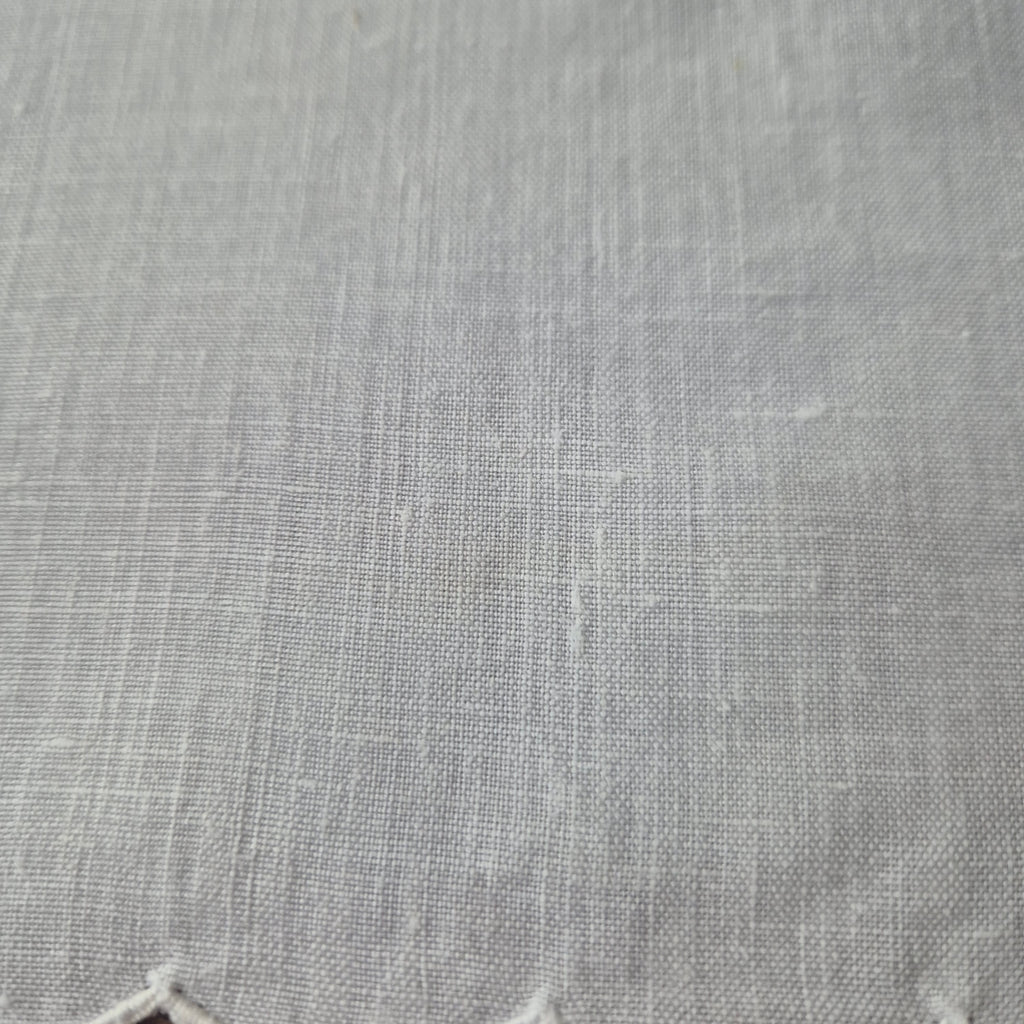 Antike Jugendstil Serviette/Mitteldecke weiß 44x40cm Baumwolle
