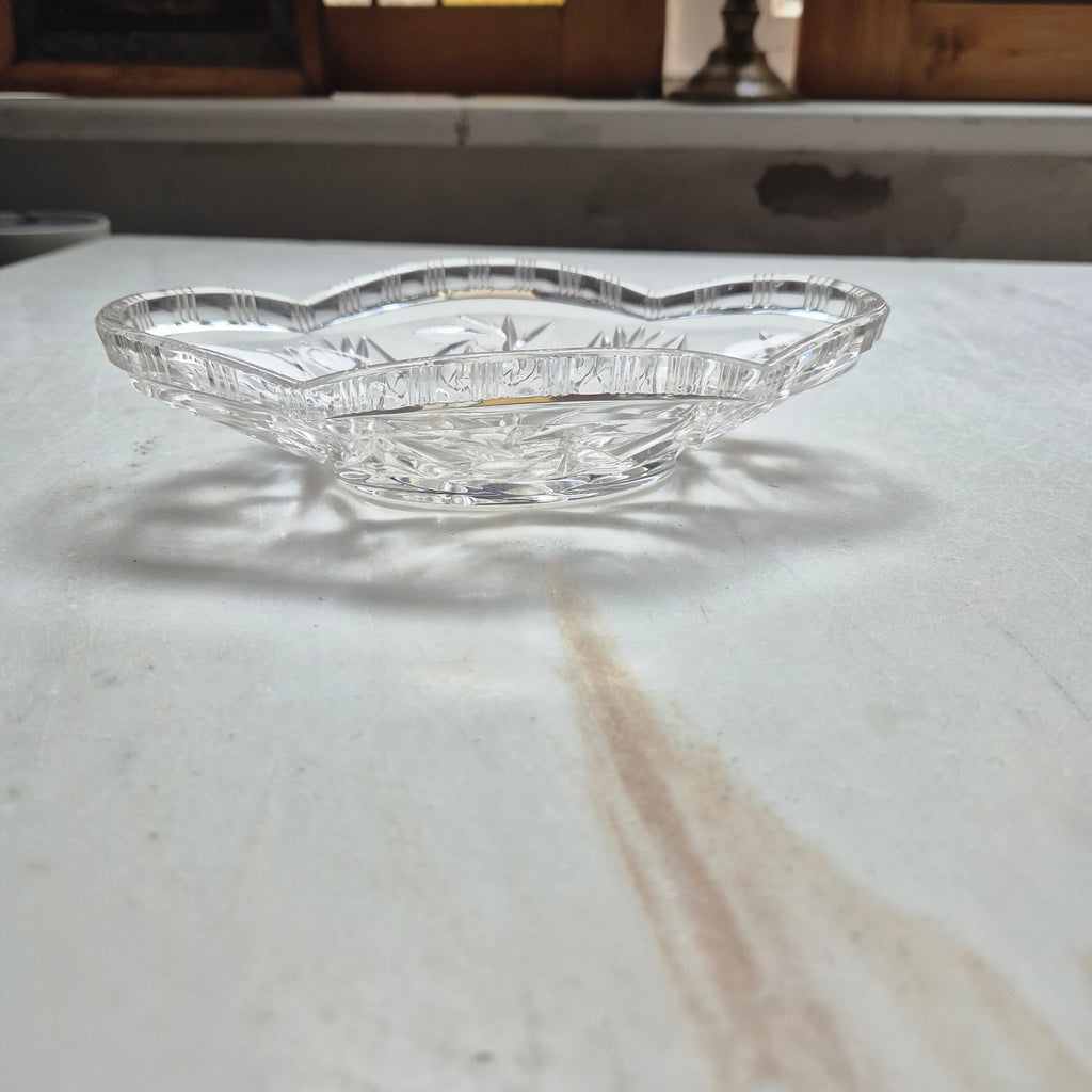 Vintage Bleikristall Schale Sternmotiv