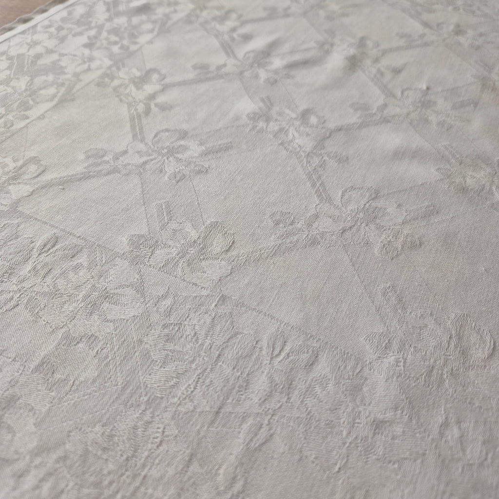Antike Jugendstil Serviette/Mitteldecke Damast Baumwolle 58x60cm