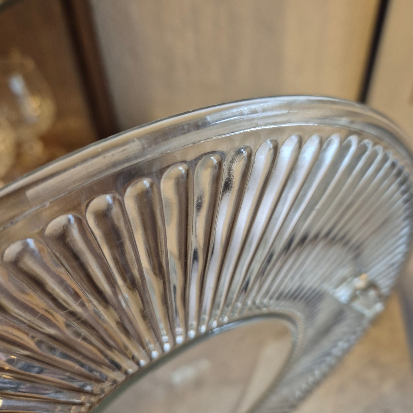 Vintage Glas Kuchenplatte/Tortenplatte 70er/80er Jahre