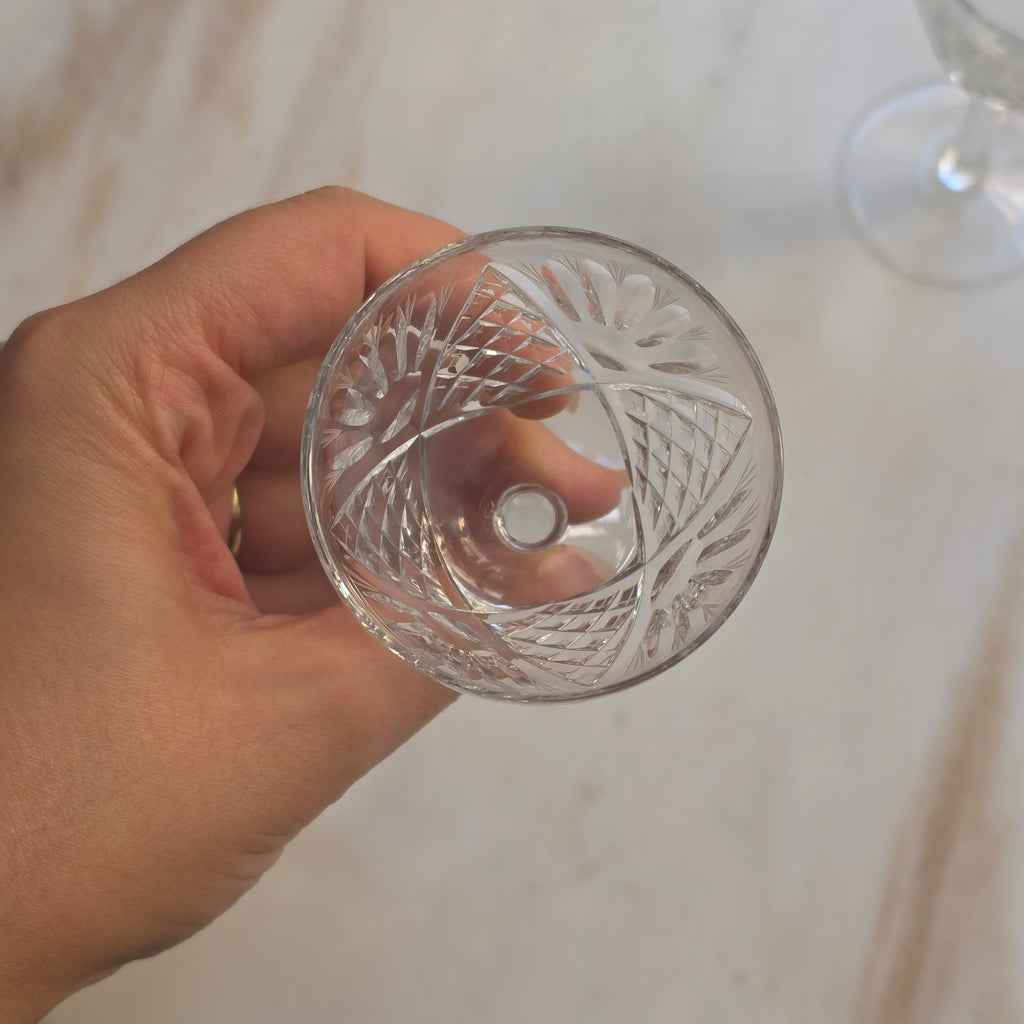 Exquisites 2er-Set Kristallglas-Likörkelche – Handgeschliffene Eleganz für Genießer