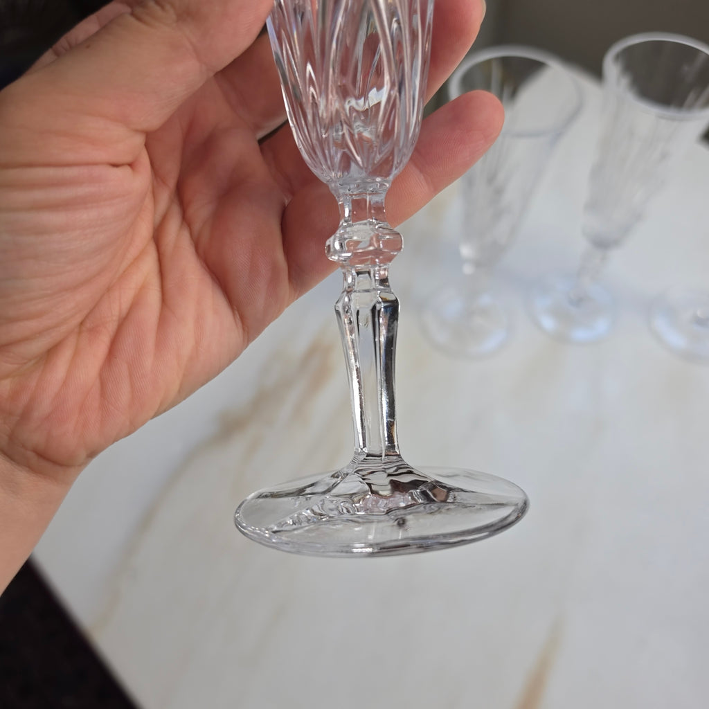 4x Edle Kristall-Champagnerkelche von Nachtmann – Zeitlose Eleganz für prickelnde Momente
