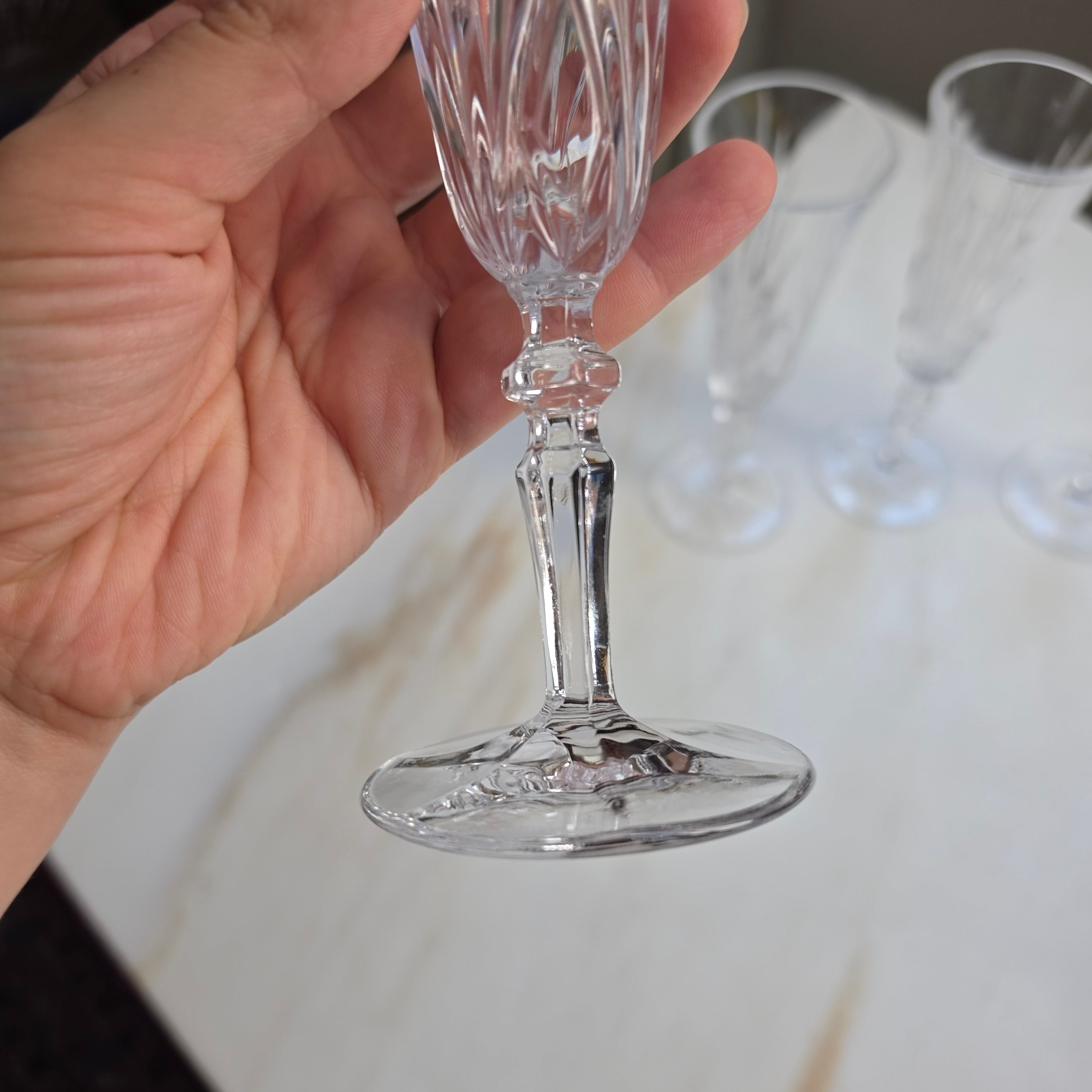 4x Edle Kristall-Champagnerkelche von Nachtmann – Zeitlose Eleganz für prickelnde Momente