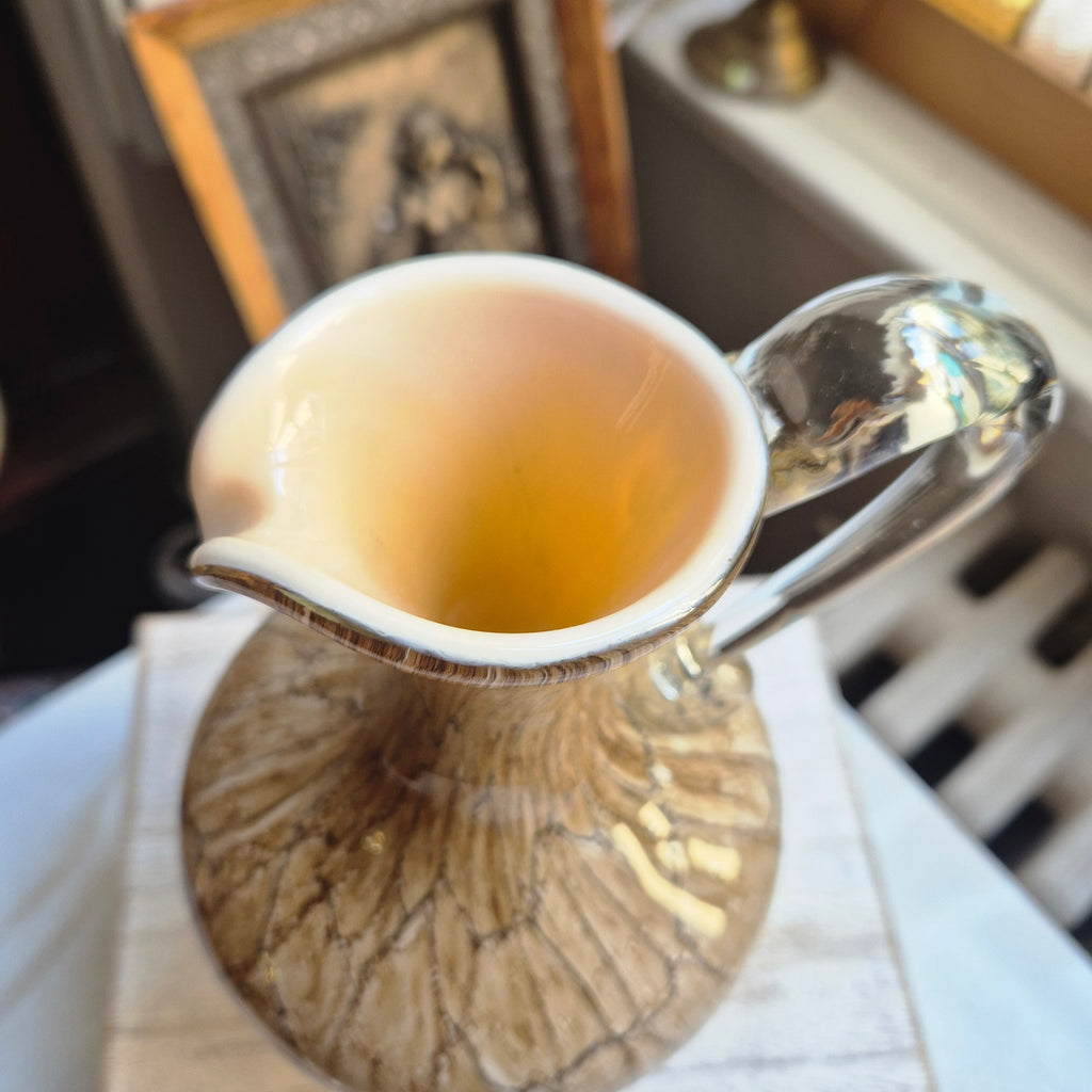 Mundgeblasener Karpaten-Glaskrug - Mid-Century - Glasvase