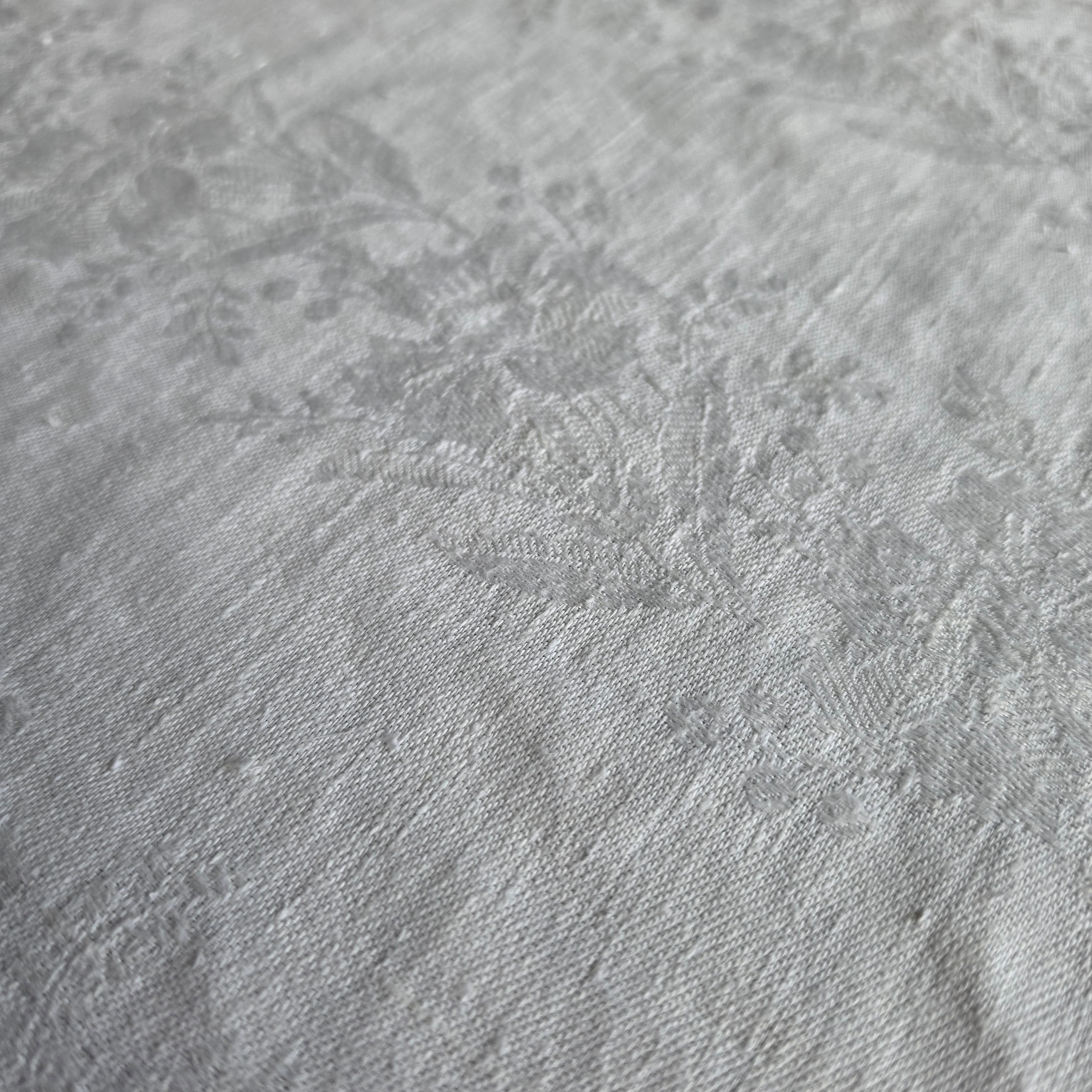 Antikes Geschirrtuch – Handgewebte Aussteuer- 48x110cm - Stockflecken