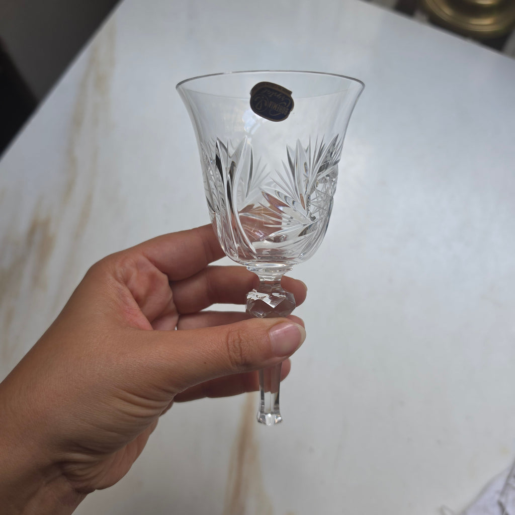 Bohemia Crystal fußloses Weinglas - Schwenker – Bleikristall mit Sternschliff