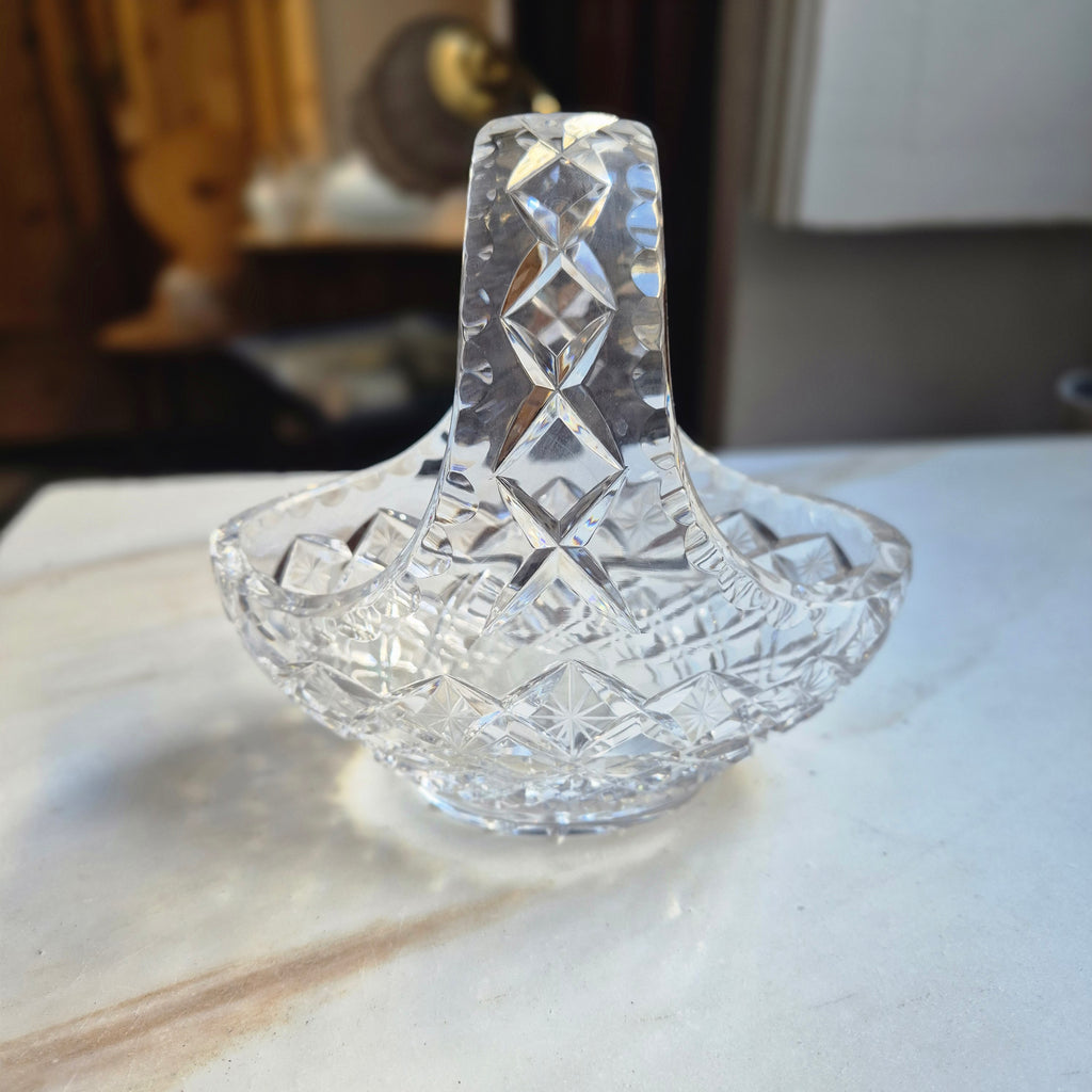 Vintage Glas Schale Obstschale Gebäck Bonbon Konfekt Korb Ostern