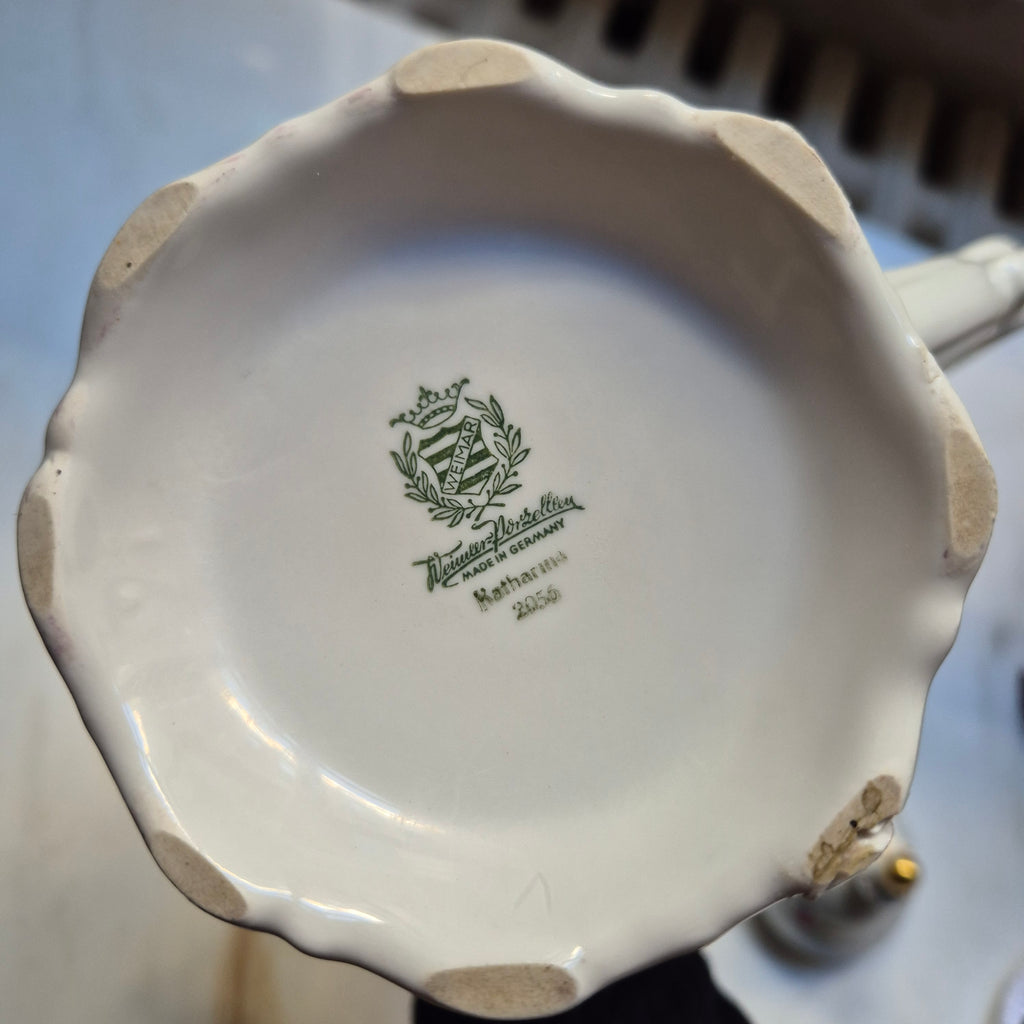 Antike Porzellan Kaffe-oder Teekanne von Weimar - Dekor "Katharina"