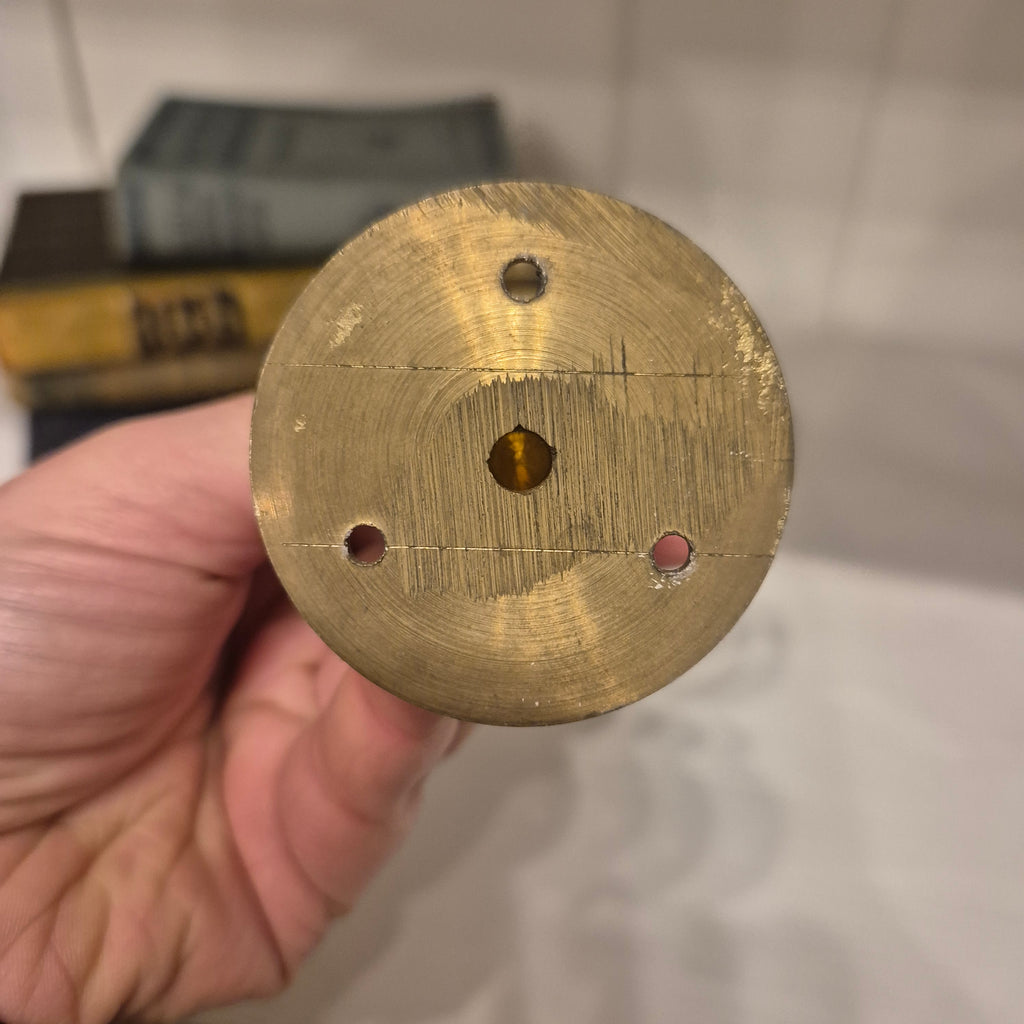 Vintage Sonnenuhr Kardanständer Messing für einen Schiffskompass