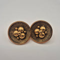 Vintage 50er Jahre Massive Runway Ohrringe / Made in West Germany Statement Clips Gold Silber