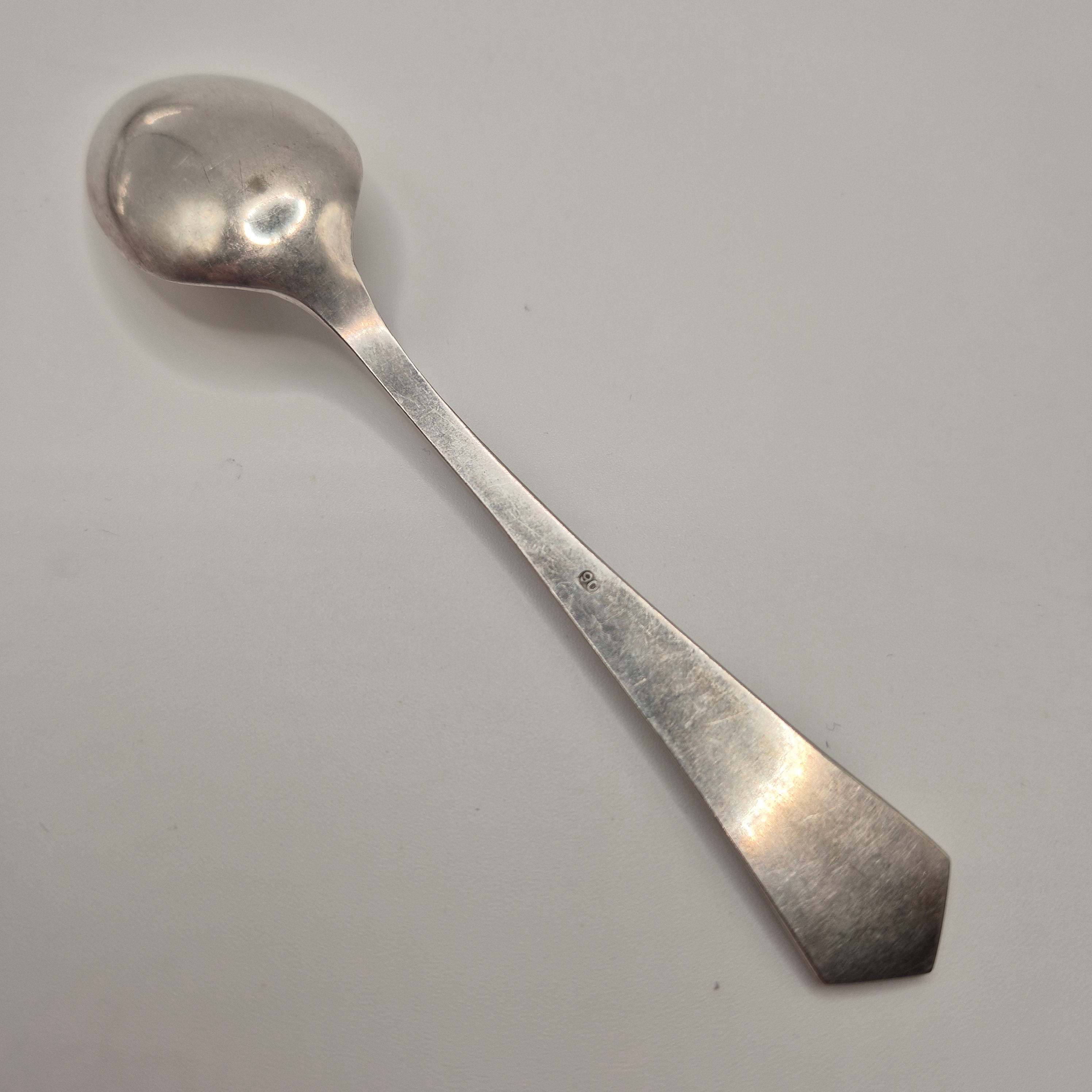 6x Jugendstil Teelöffel versilbert 90er Auflage