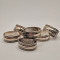 6x Luxus Serviettenringe – Strahlendes Silber