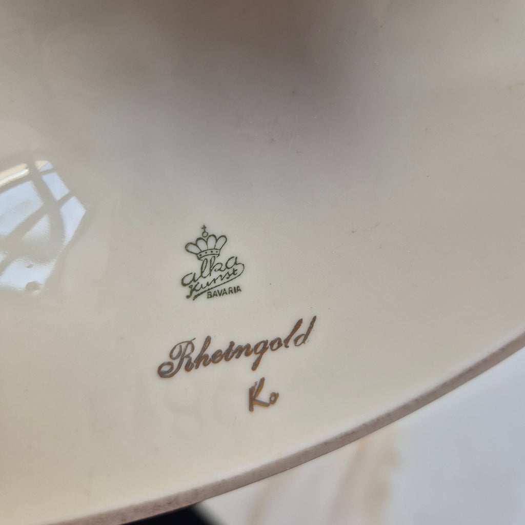 Alka Kunst Bavaria Rheingold - 3 armiger Kerzenständer - Porzellan mit Goldakzenten