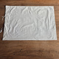 Antiker weißes Kopfkissenbezug zum Schnüren 60x48cm (Minimale Löcher)