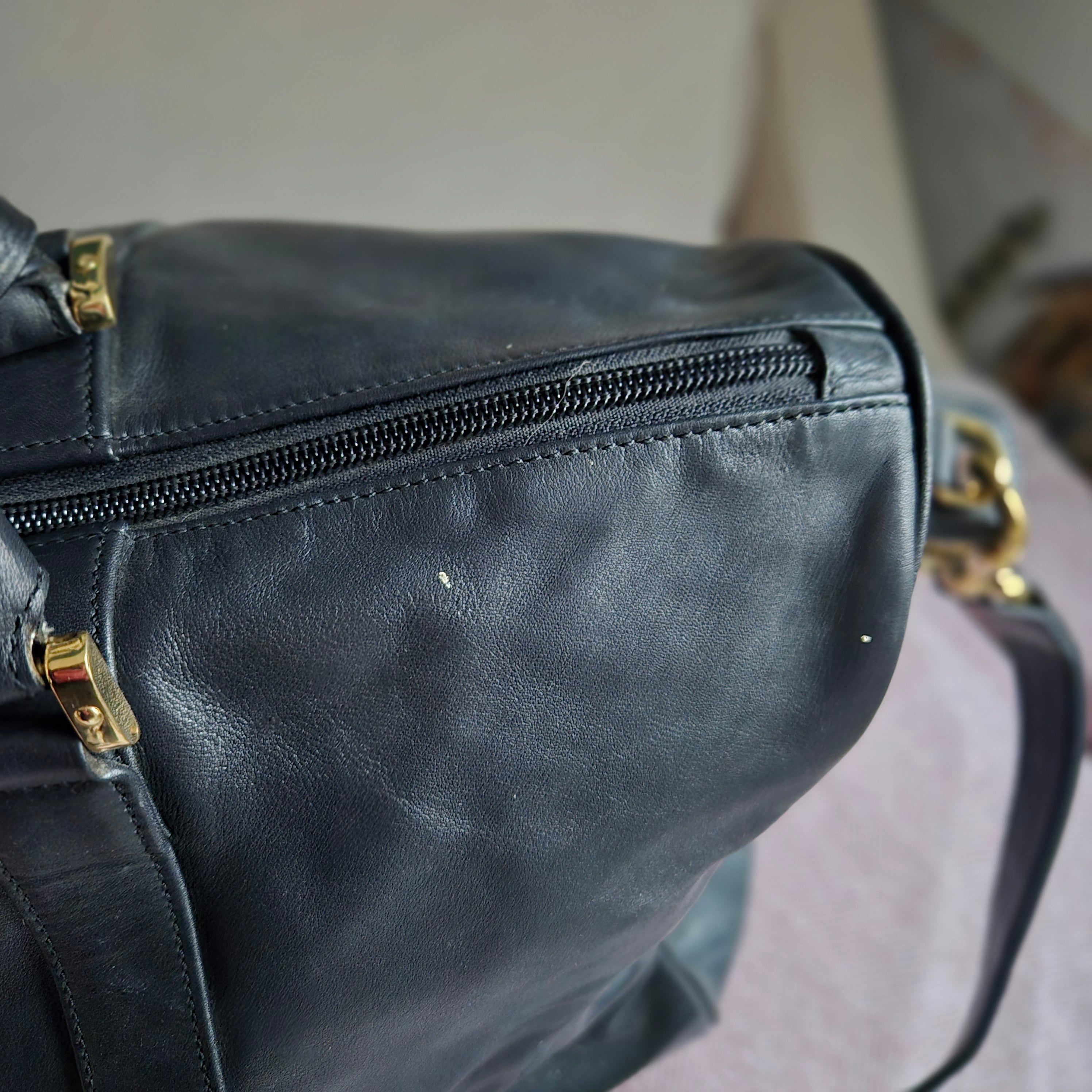 Seltene Vintage LOEWE Nappa Leder Shopper / Tote – 90er Jahre – Schwarz