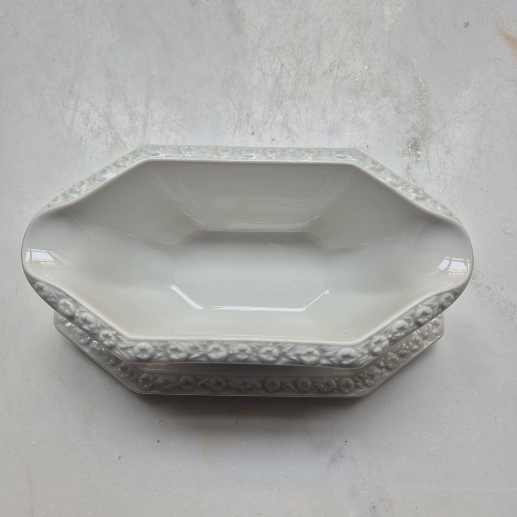 Antike Sauciere Schüssel Porzellan Rosenthal Maria weiß