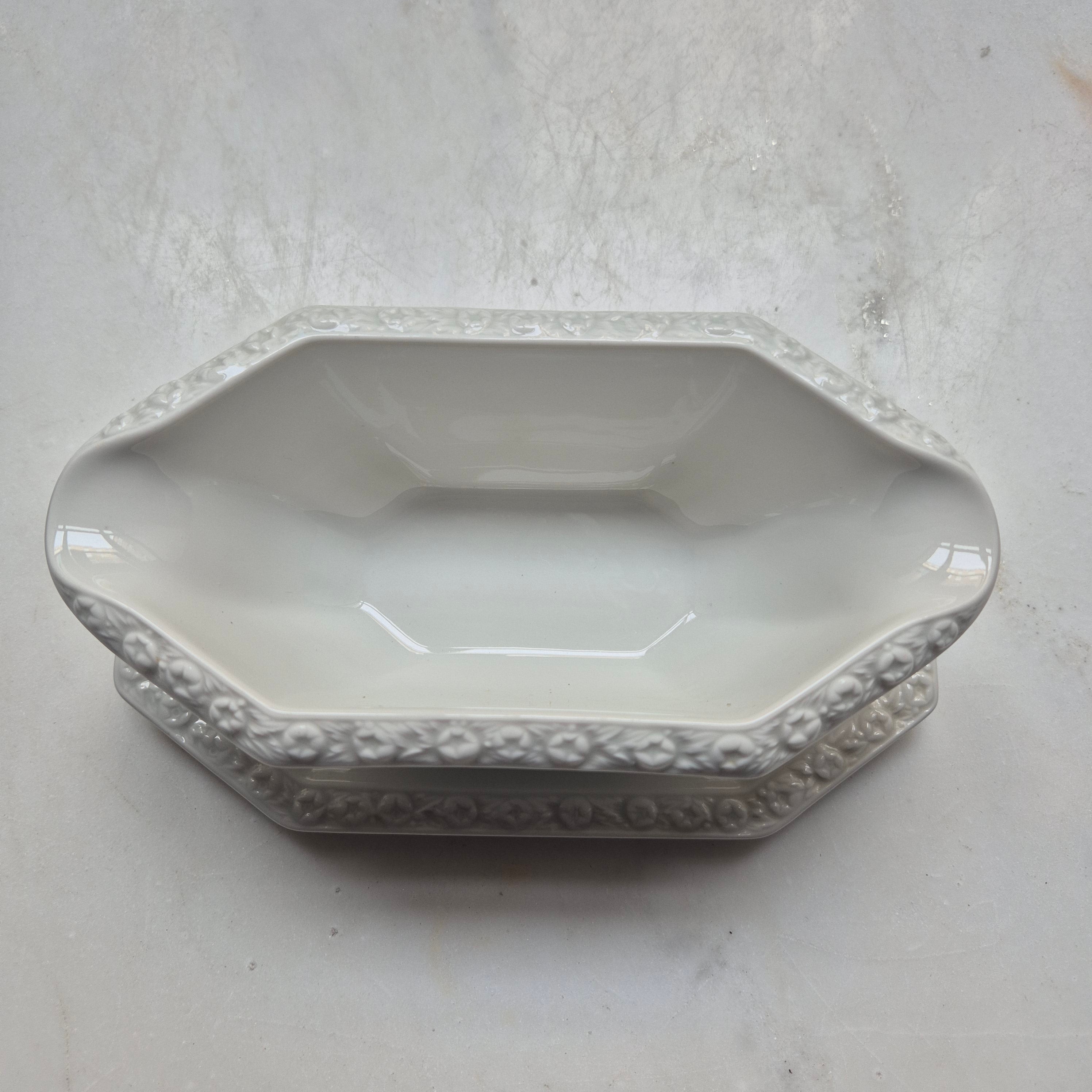 Antike Sauciere Schüssel Porzellan Rosenthal Maria weiß