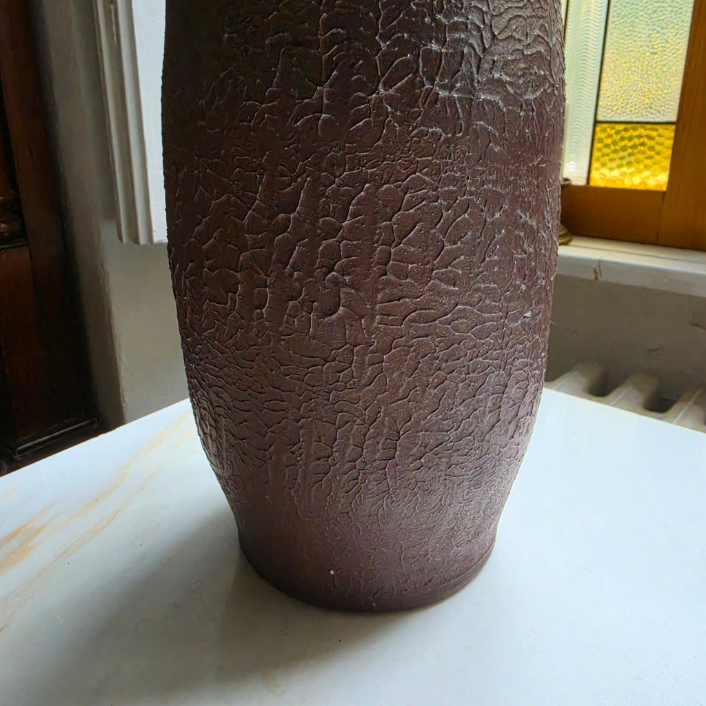 Vintage Bodenvase DDR – VEB Haldensleben – Fat Lava - Borken-Design