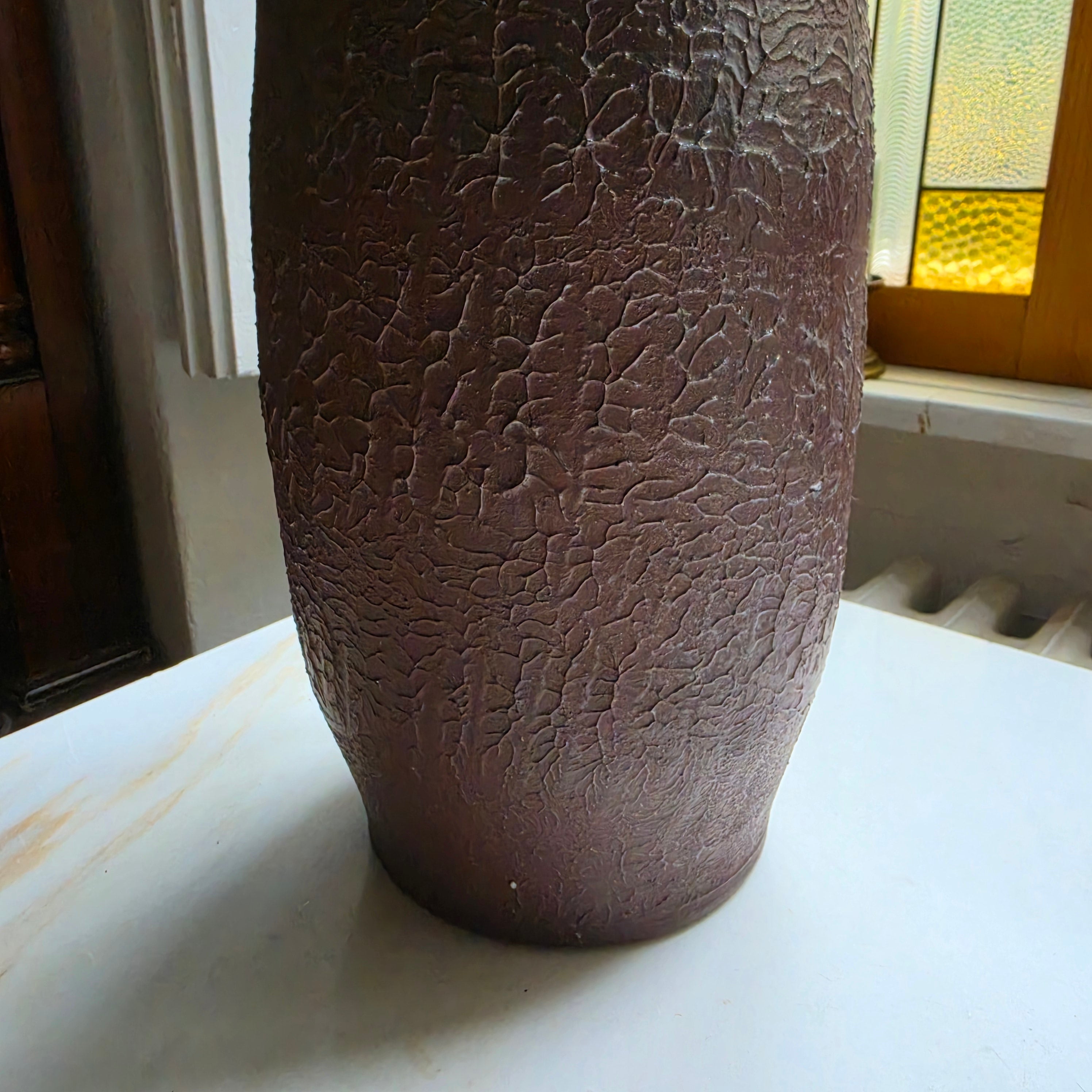 Vintage Bodenvase DDR – VEB Haldensleben – Fat Lava - Borken-Design