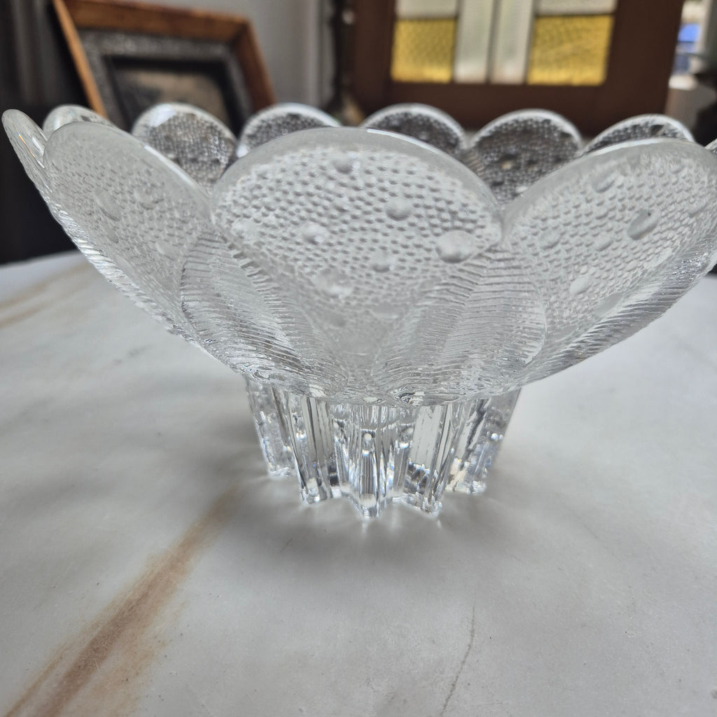 Vintage Lausitzer Glasschale - Medea Kristallschale