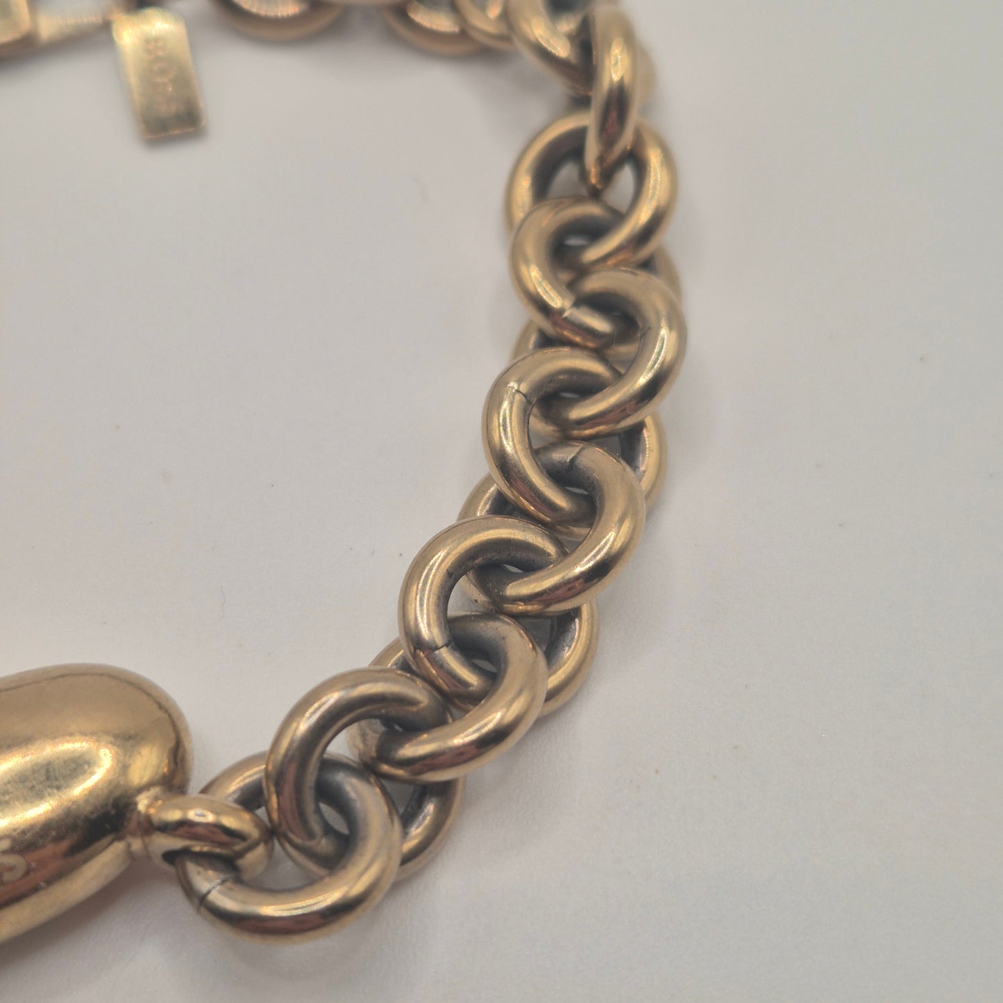 Vintage BOSS Kette mit Herzanhänger – Authentischer Look