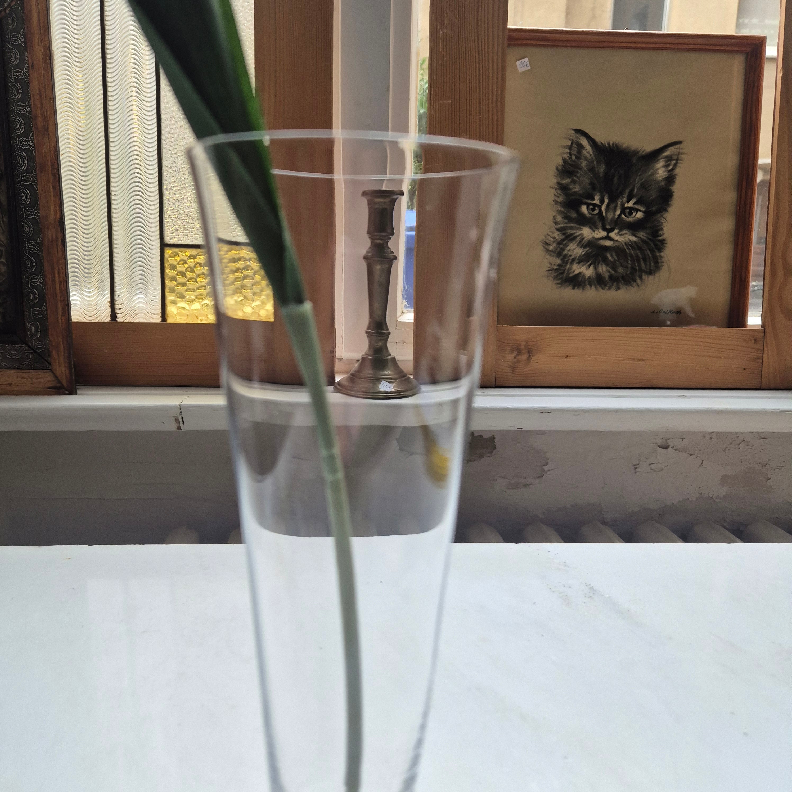 Vintage Glas Vase - Zeitlos - Walther Glas