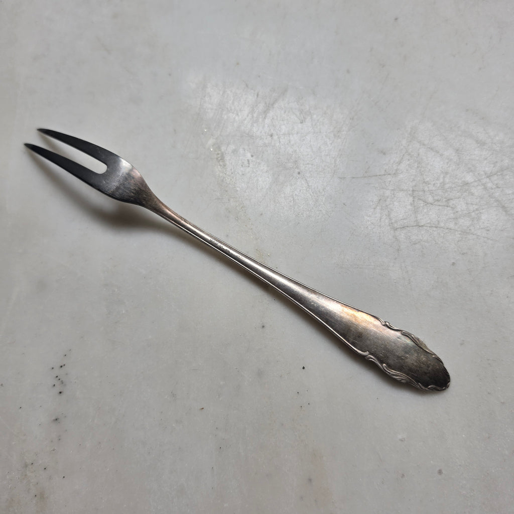 Vintage WMF Aufschnittgabel versilbert (WMF 90) – Klassische Serviergabel mit Patina