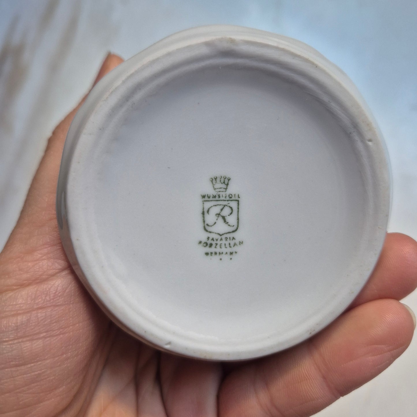 Antikes kleines Milchkännchen von Wumsiedel Bavaria Porzellan Germany