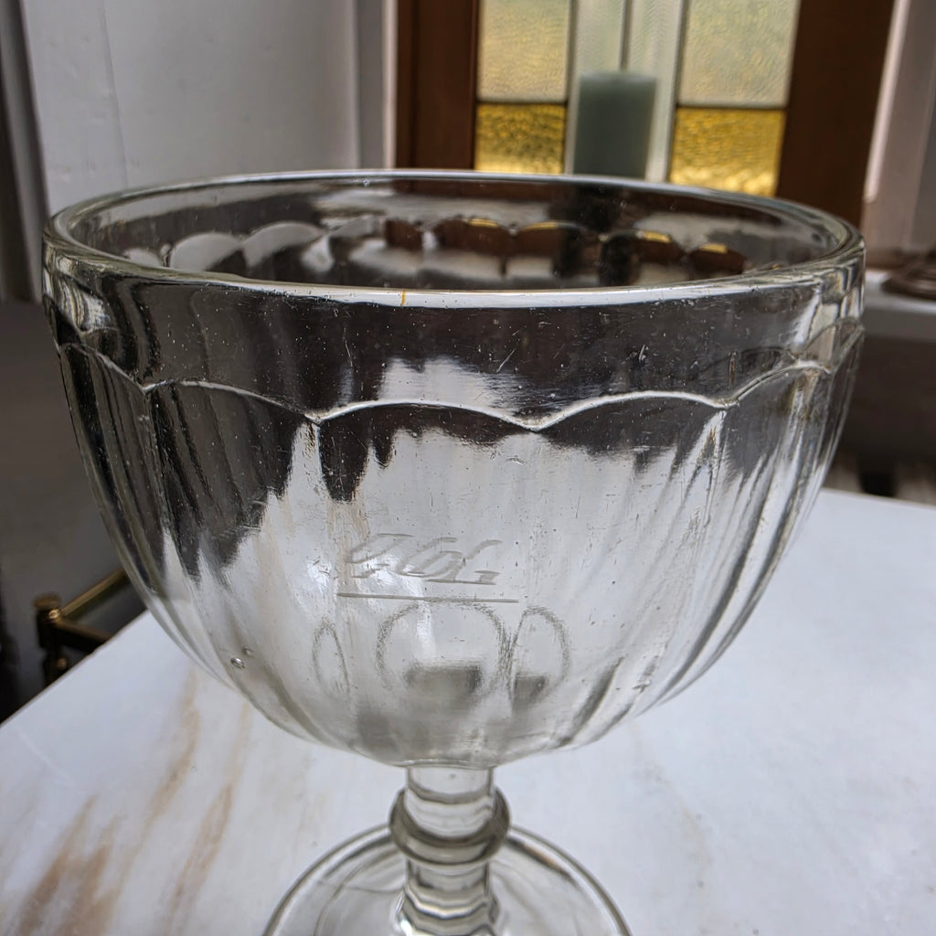 Altes 40er Jahre Glas groß oder auch Bonbonschale Vintage