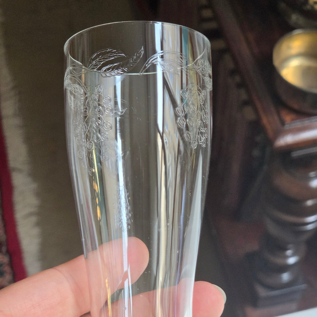 Edles 3er-Set Sektgläser - Champagnerflöten mit feiner Traubengravur – Vintage Eleganz