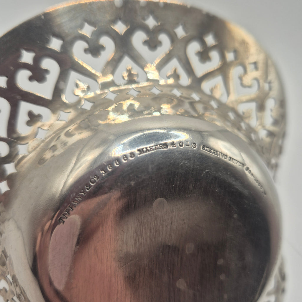 Original Tiffany & Co Sterling Silver 925-1000 Vintage Schale – Klassisches Design mit Monogram