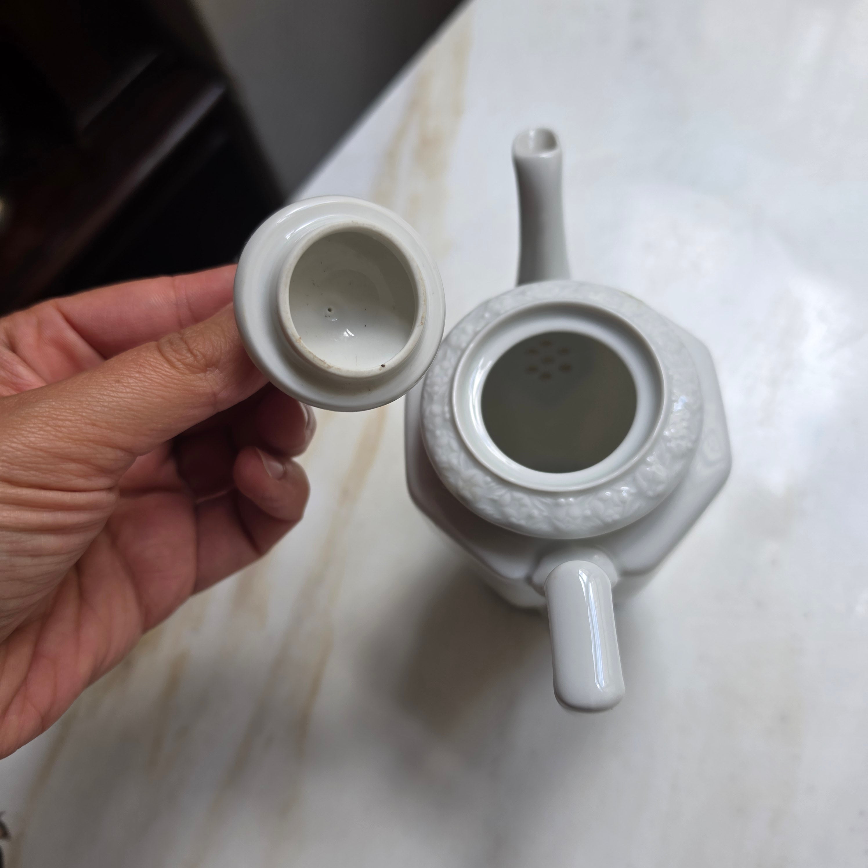 Vintage Rosenthal kleine Mokkakanne „Maria Weiß“ – Klassiker aus Porzellan