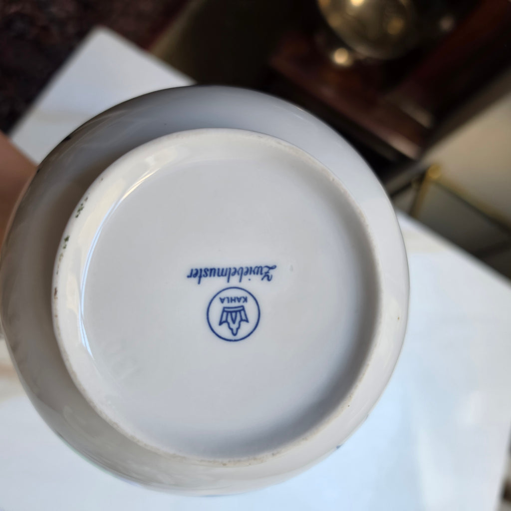 Große Kahla Zwiebelmuster Kaffeekanne Kanne Tee Vintage blau weiß