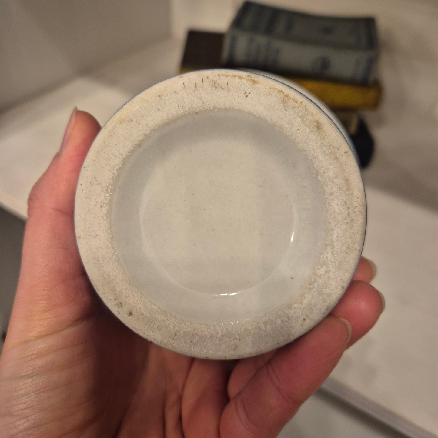 Vintage Zwiebelmuster Übertopf klein