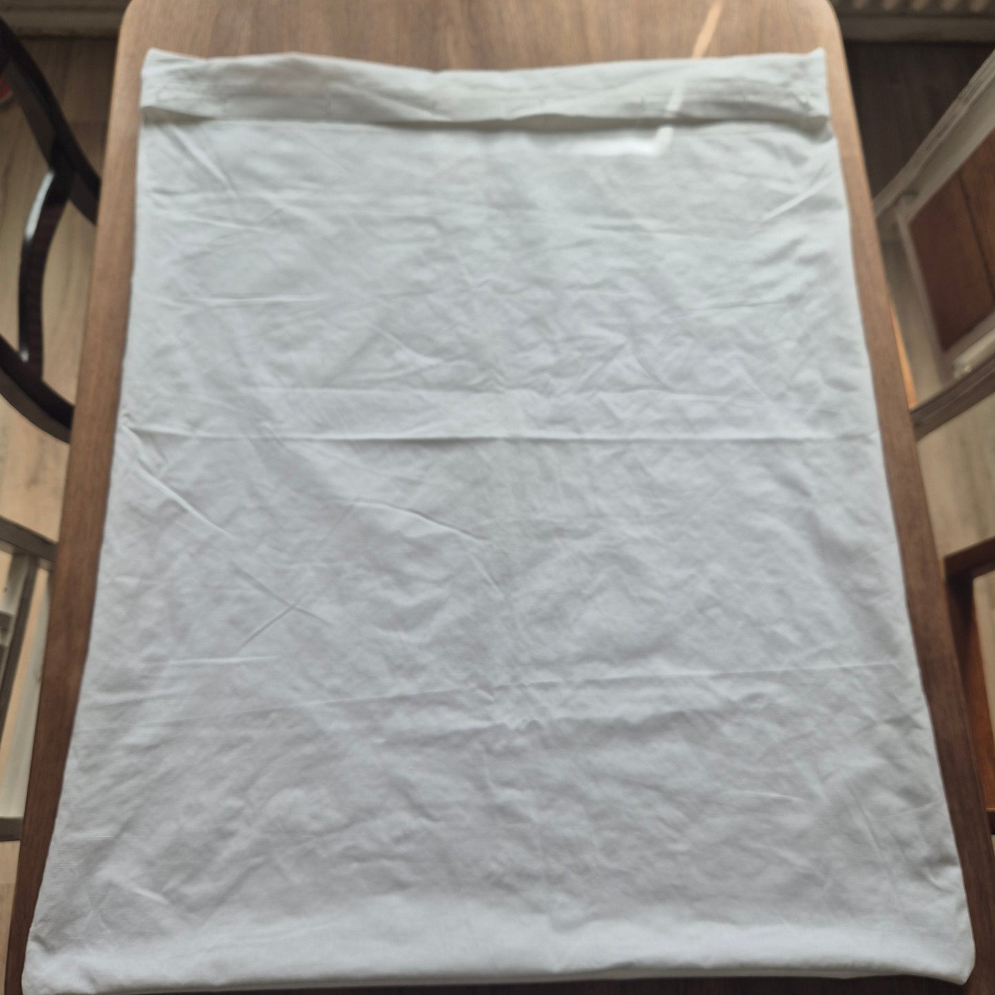 Antike Bettwäsche fürs Baby weiß Baumwolle kleiner Deckenbezug 79x97cm Monogramm M.S. 🤍