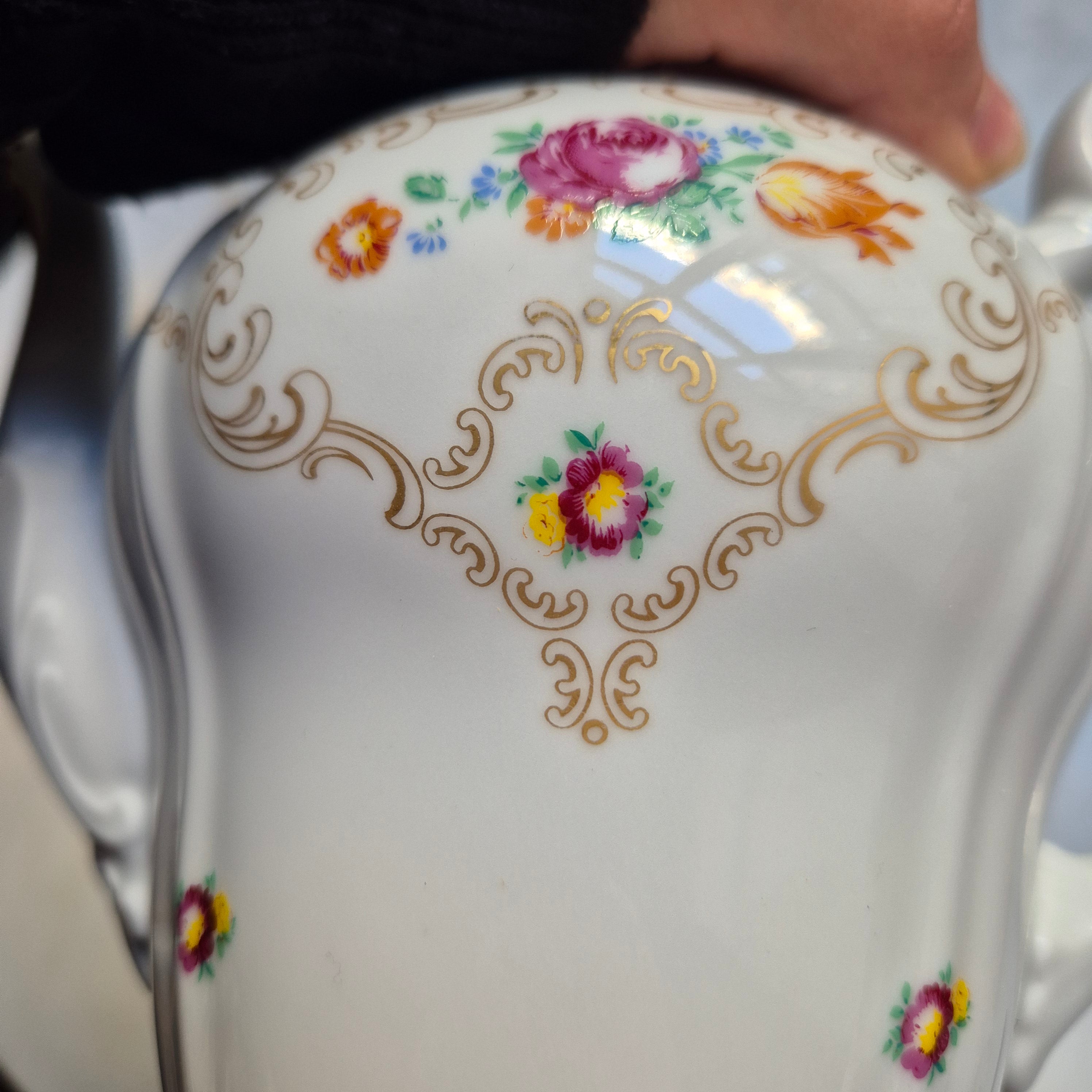 Vintage Porzellan Kaffe-oder Teekanne von Weimar