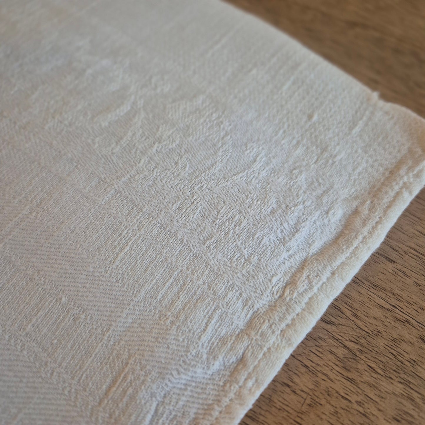 Antikes Leinen Geschirr-& Küchentuch Monogramm E.K. 46x88cm weiß