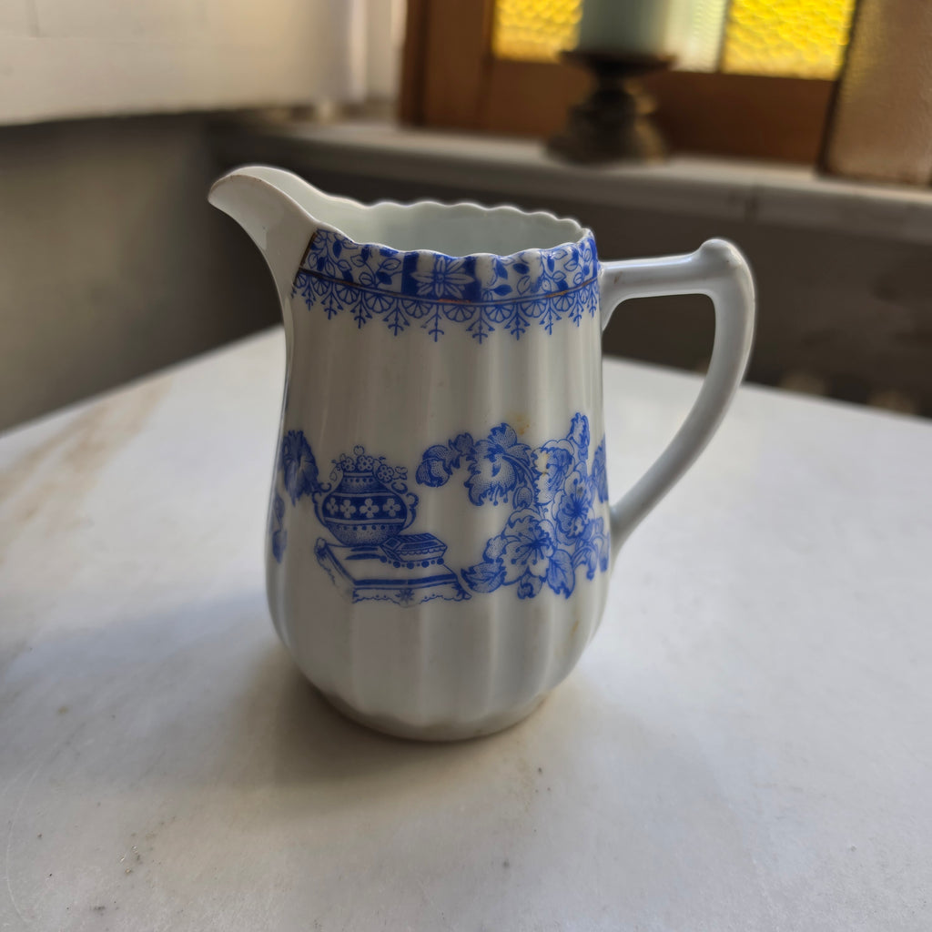 Antikes Vintage Milchkännchen „China Blau“ – Echt Tuppack Tiefenfurt