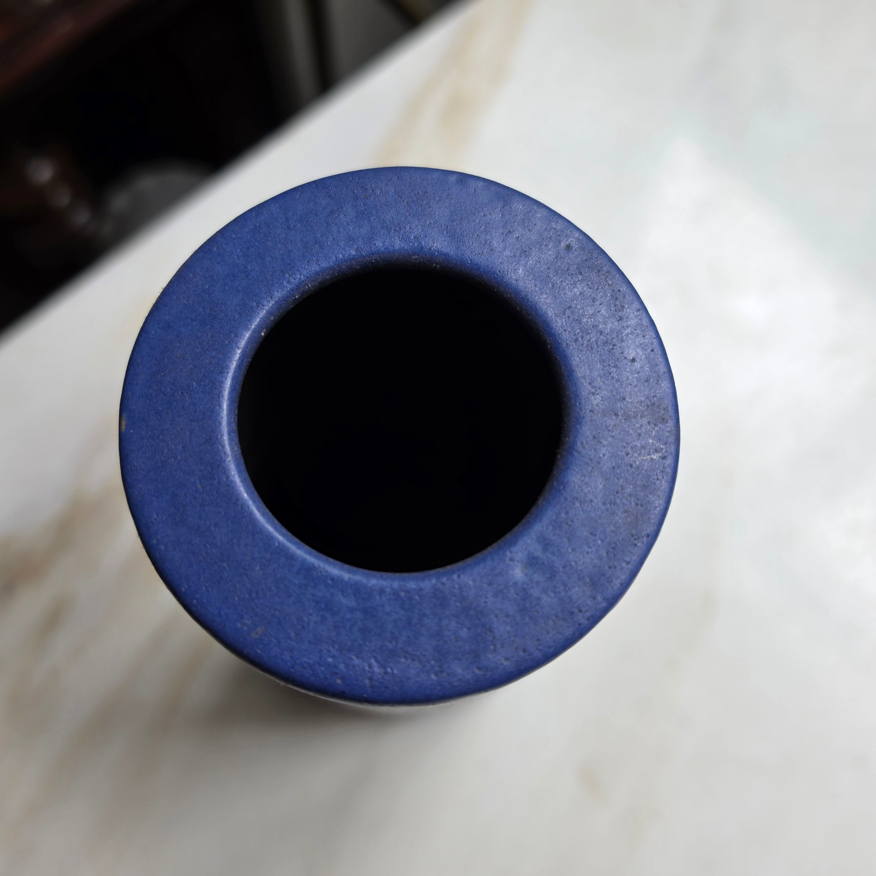 Vintage Adrano Keramik Zylindervase – Handarbeit – 60er/70er Jahre