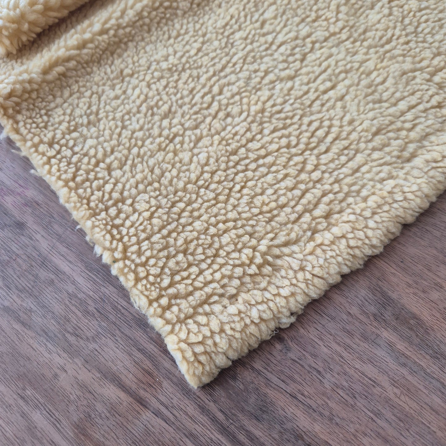 Vintage beiger Futterstoff kuschelig Teddy 53x 153cm zum Nähen!