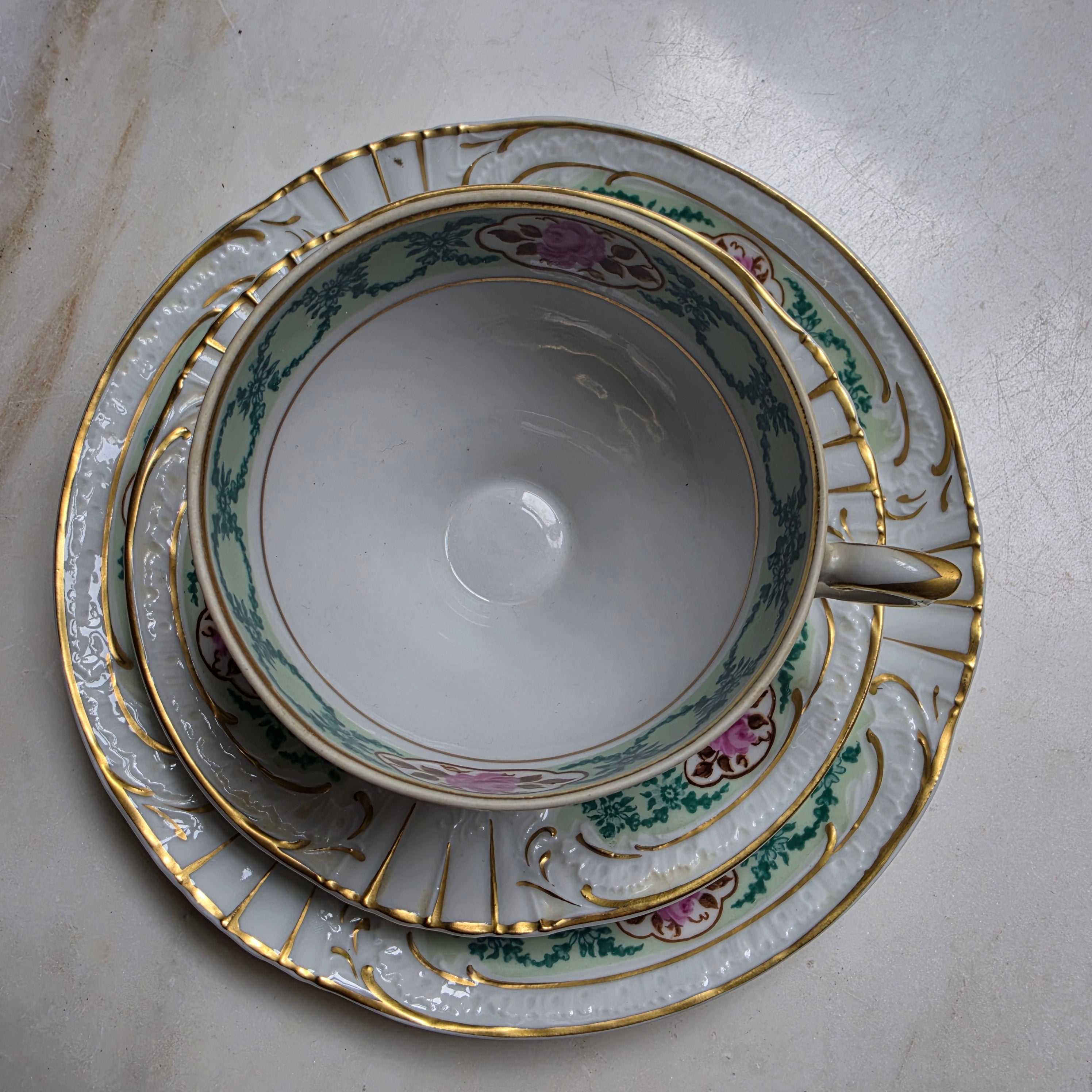 Antike Teetasse - Kaffeetasse - Sammeltasse - Handbemalt Made in GDR