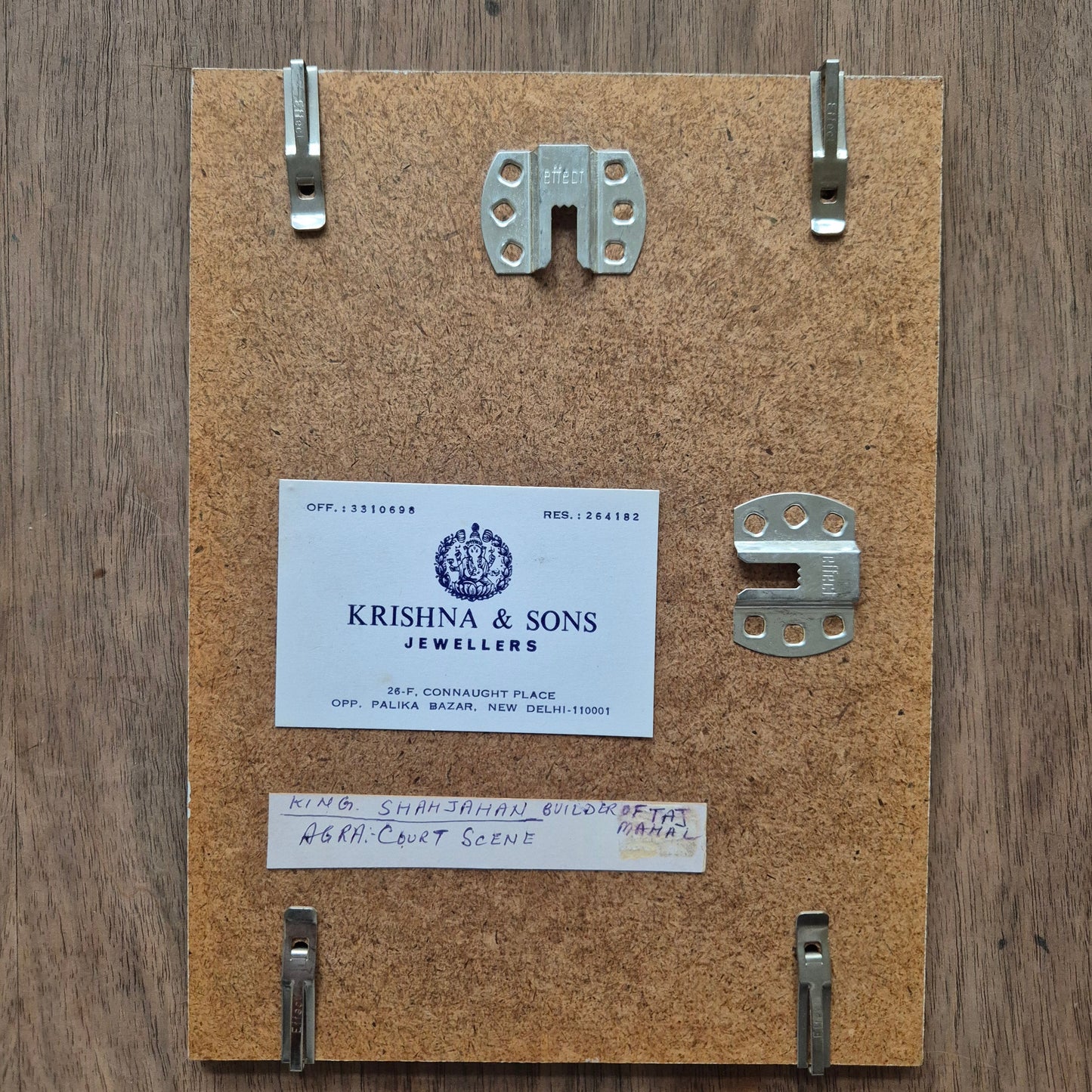 Antike Mogul Miniatur Gemälde Handarbeit König Shamjahan Taj Mahal Gericht Szene