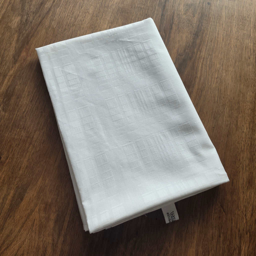 Elegante Vintage-Tischdecke mit edlem Webmuster – 100% Baumwolle - 130x170cm