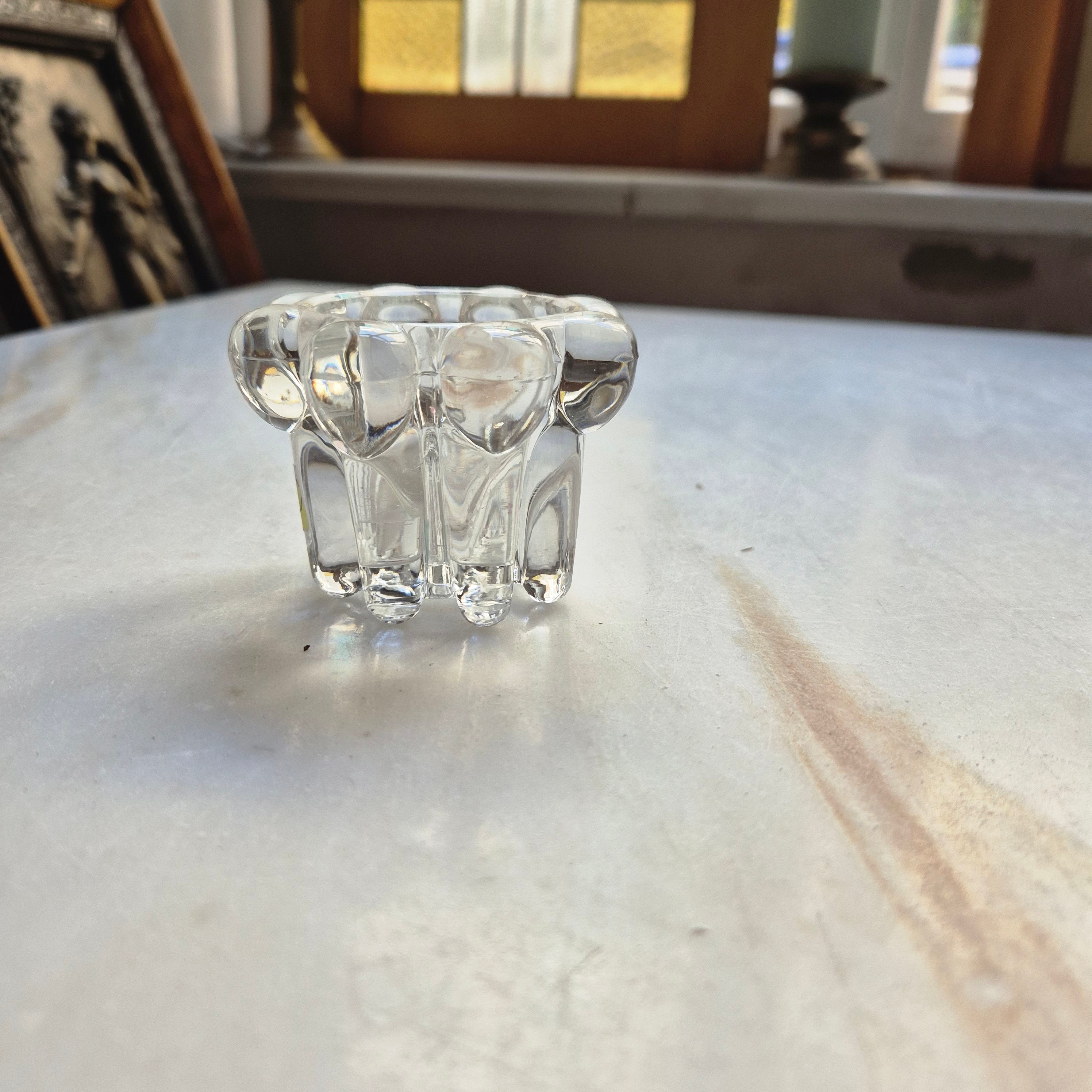 Vintage Bubble Kerzenständer Kerzenhalter Kristall oder Glas