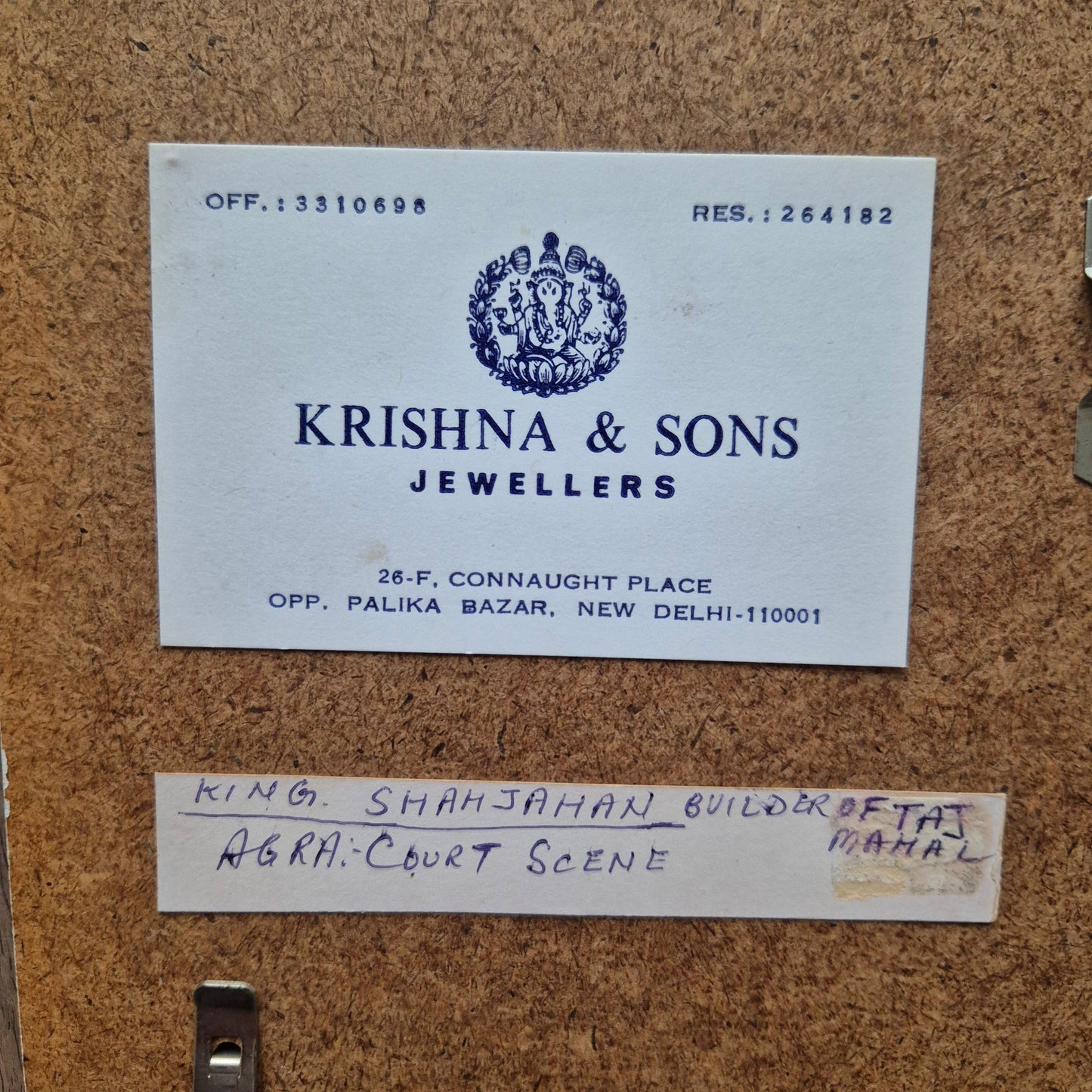 Antike Mogul Miniatur Gemälde Handarbeit König Shamjahan Taj Mahal Gericht Szene