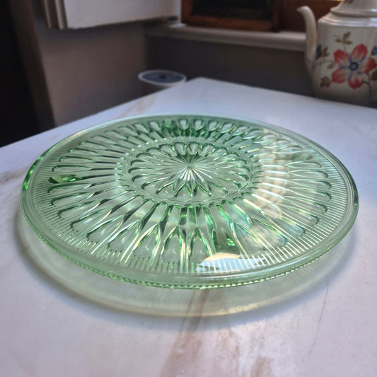 Vintage Torten Kuchenplatte Glas 70er Jahre